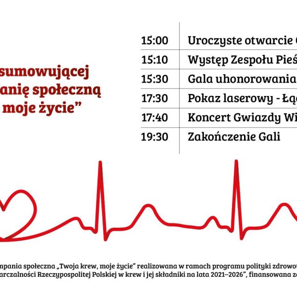 Skrócony harmonogram wydarzenia - Gala